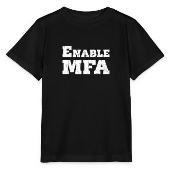 Enable MFA - software engineer - Stanley/Stella MINI CREATOR Kids’ T-Shirt - black - Front - Mikhail (115cm)