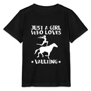 Juste une fille qui aime la chemise voûtée Voltagieren - T-shirt bio MINI CREATOR Stanley/Stella Enfant - noir - Devant - Mikhail (115cm)