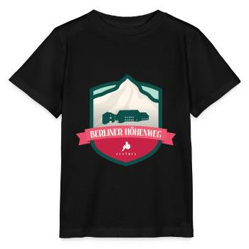 Berliner Höhenweg – Oostenrijk - Stanley/Stella Kinder-T-shirt MINI CREATOR  - zwart - Voor - Mikhail (115cm)