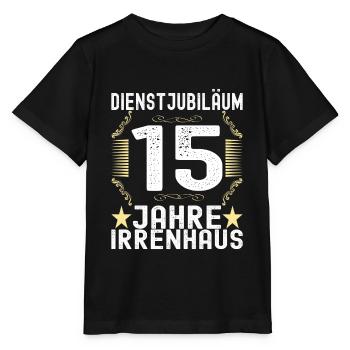 Dienstjubiläum 15 Jahre Kollege Firmenjubiläum - Stanley/Stella Kinder T-Shirt MINI CREATOR  - Schwarz - Vorne - Mikhail (115cm)