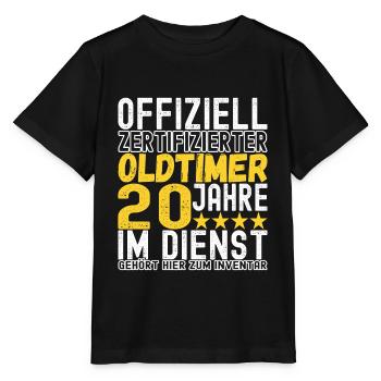 Dienstjubiläum 20 Jahre Kollege Firmenjubiläum - Stanley/Stella Kinder T-Shirt MINI CREATOR  - Schwarz - Vorne - Mikhail (115cm)