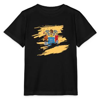 Cadeau de voyage dans le New Jersey - T-shirt bio MINI CREATOR Stanley/Stella Enfant - noir - Devant - Mikhail (115cm)