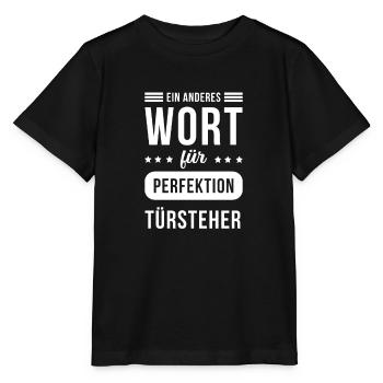 Türsteher I Sicherheitsdienst Motiv für Security - Stanley/Stella Kinder T-Shirt MINI CREATOR  - Schwarz - Vorne - Mikhail (115cm)