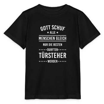 Türsteher I Sicherheitsdienst Motiv für Security - Stanley/Stella Kinder T-Shirt MINI CREATOR  - Schwarz - Vorne - Mikhail (115cm)