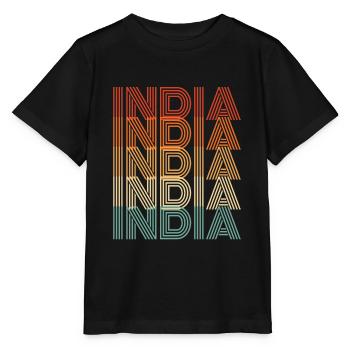 Gift For Residents of India - Stanley/Stella MINI CREATOR Kids’ T-Shirt - black - Front - Mikhail (115cm)
