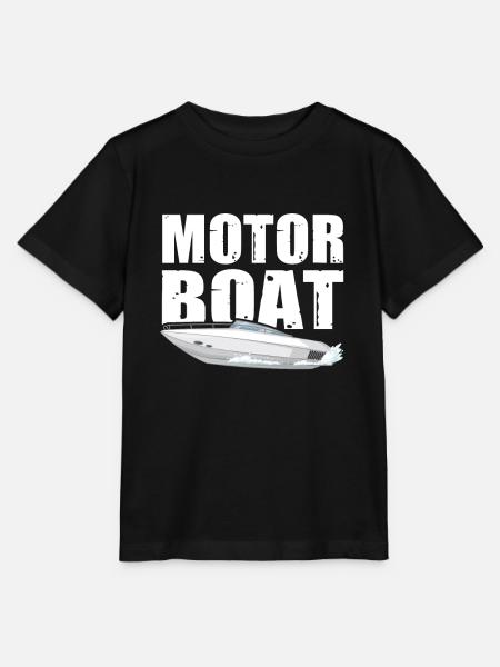 Motorboot - Stanley/Stella Kinder T-Shirt MINI CREATOR - Schwarz