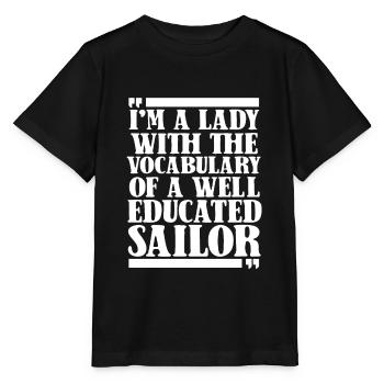 Seglen Segelboot Segler - Stanley/Stella Kinder T-Shirt MINI CREATOR  - Schwarz - Vorne - Mikhail (115cm)