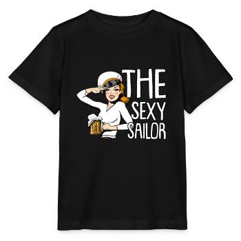 Seglen Segelboot Segler - Stanley/Stella Kinder T-Shirt MINI CREATOR  - Schwarz - Vorne - Mikhail (115cm)