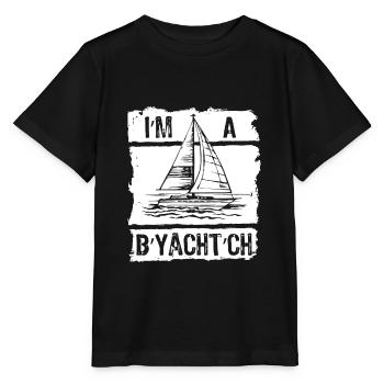 Seglen Segelboot Segler - Stanley/Stella Kinder T-Shirt MINI CREATOR  - Schwarz - Vorne - Mikhail (115cm)