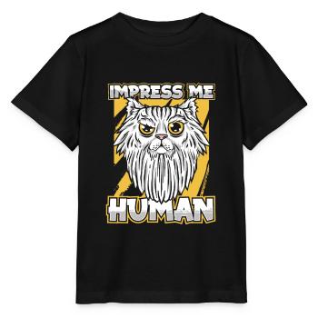 Location de chat Chat Domestique Cat - T-shirt bio MINI CREATOR Stanley/Stella Enfant - noir - Devant - Mikhail (115cm)