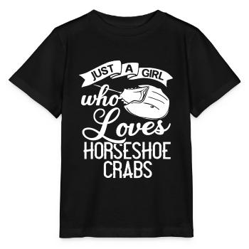 Crabe en fer à cheval Crabe en fer à cheval Crabes des Moluques - T-shirt bio MINI CREATOR Stanley/Stella Enfant - noir - Devant - Mikhail (115cm)