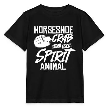 Crabe en fer à cheval Crabe en fer à cheval Crabes des Moluques - T-shirt bio MINI CREATOR Stanley/Stella Enfant - noir - Devant - Mikhail (115cm)