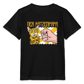 Location de chat Chat Domestique Cat - T-shirt bio MINI CREATOR Stanley/Stella Enfant - noir - Devant - Mikhail (115cm)