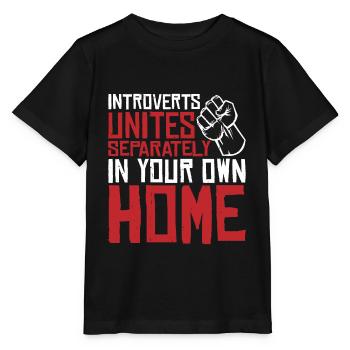 Introvertis s’unit séparément dans votre propre maison 3 - T-shirt bio MINI CREATOR Stanley/Stella Enfant - noir - Devant - Mikhail (115cm)