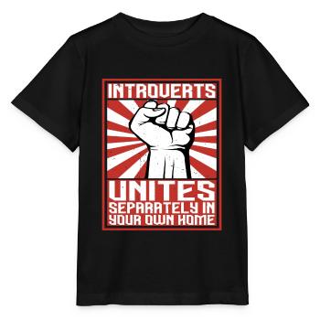 Introvertis s’unit séparément dans votre propre maison 2 - T-shirt bio MINI CREATOR Stanley/Stella Enfant - noir - Devant - Mikhail (115cm)