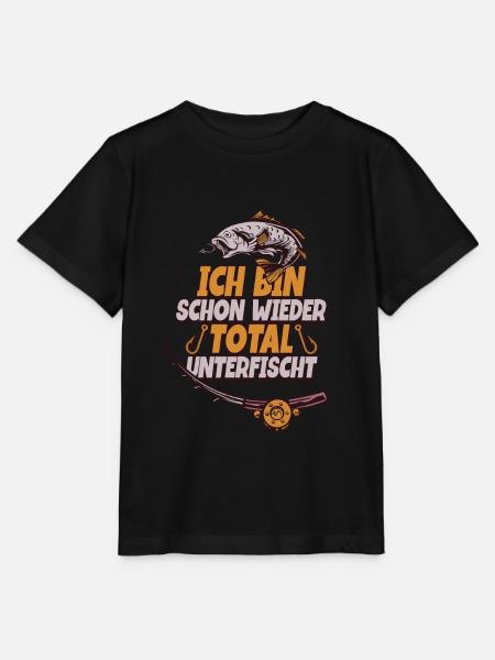 Angeln Angler - Stanley/Stella Kinder T-Shirt MINI CREATOR  - Schwarz
