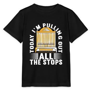 Organiste Joueur d’orgue - T-shirt bio MINI CREATOR Stanley/Stella Enfant - noir - Devant - Mikhail (115cm)