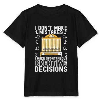 Organiste Joueur d’orgue - T-shirt bio MINI CREATOR Stanley/Stella Enfant - noir - Devant - Mikhail (115cm)