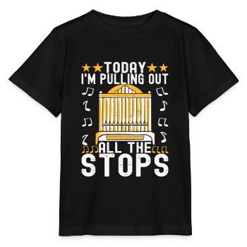 Organiste Joueur d’orgue - T-shirt bio MINI CREATOR Stanley/Stella Enfant - noir - Devant - Mikhail (115cm)