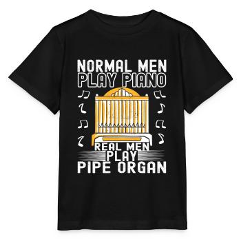 Organiste Joueur d’orgue - T-shirt bio MINI CREATOR Stanley/Stella Enfant - noir - Devant - Mikhail (115cm)