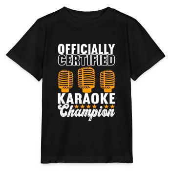 Karaoke Karaoke Evening - Stanley/Stella MINI CREATOR Kids’ T-Shirt - black - Front - Mikhail (115cm)