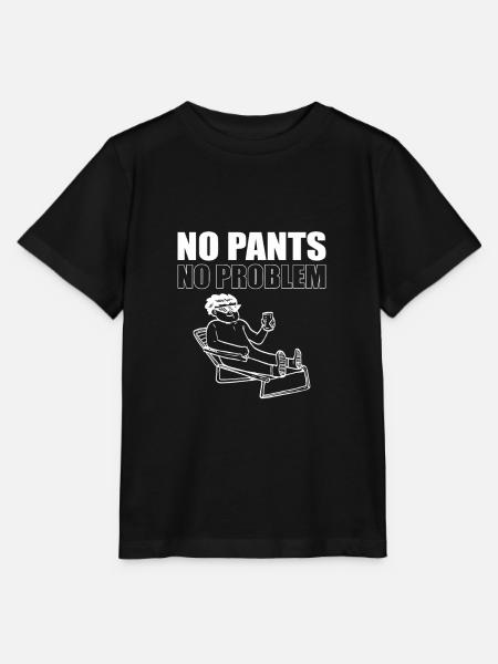 No Pants No Problem - Stanley/Stella Kinder T-Shirt MINI CREATOR - Schwarz