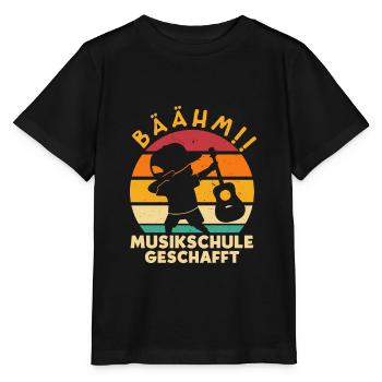 Bäähm Musikschule geschafft - Stanley/Stella Kinder T-Shirt MINI CREATOR  - Schwarz - Vorne - Mikhail (115cm)