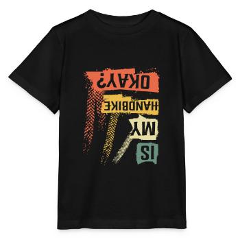 Est-ce que mon handbike va bien - T-shirt bio MINI CREATOR Stanley/Stella Enfant - noir - Devant - Mikhail (115cm)