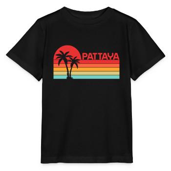 Vintage Urlaub Reise Pattaya Thailand Asien - Stanley/Stella Kinder T-Shirt MINI CREATOR  - Schwarz - Vorne - Mikhail (115cm)