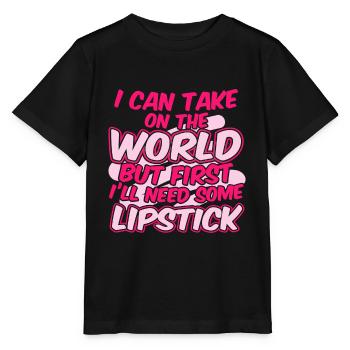 Paint It Black Dark Lipstick Lover - Stanley/Stella MINI CREATOR Kids’ T-Shirt - black - Front - Mikhail (115cm)