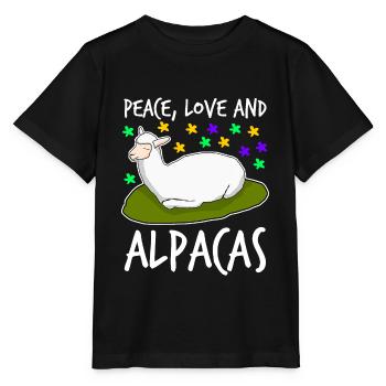 Alpaga Alpagas - T-shirt bio MINI CREATOR Stanley/Stella Enfant - noir - Devant - Mikhail (115cm)