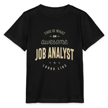 Drôle génial Job Analyst Job Occupation - T-shirt bio MINI CREATOR Stanley/Stella Enfant - noir - Devant - Mikhail (115cm)