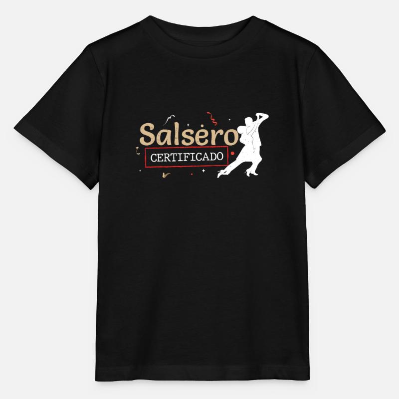 Salsa Certificado Lustige Salsa-Tänzerin - Stanley/Stella Kinder T-Shirt MINI CREATOR  - Schwarz