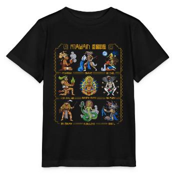 Alte Götter der Maya-Zivilisation - Stanley/Stella Kinder T-Shirt MINI CREATOR  - Schwarz - Vorne - Mikhail (115cm)