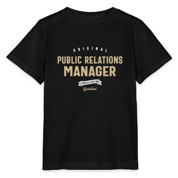 Public Relations Manager Lustige Berufsbezeichnung - Stanley/Stella Kinder T-Shirt MINI CREATOR  - Schwarz - Vorne - Mikhail (115cm)