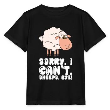 Sorry, I Can't Shear Bye - Stanley/Stella MINI CREATOR Kids’ T-Shirt - black - Front - Mikhail (115cm)