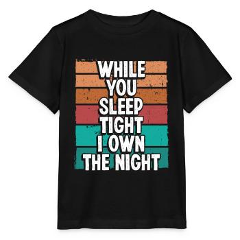 Night Shift Worker Factory Worker Production Work - Stanley/Stella Kinder T-Shirt MINI CREATOR  - Schwarz - Vorne - Mikhail (115cm)