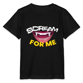 Scream For Me Vampire Halloween - T-shirt bio MINI CREATOR Stanley/Stella Enfant - noir - Devant - Mikhail (115cm)