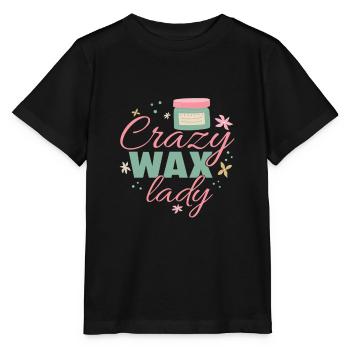 Esthetician Crazy Wax Lady Waxing Cosmetologist - Stanley/Stella MINI CREATOR Kids’ T-Shirt - black - Front - Mikhail (115cm)