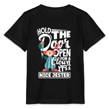 Circus Performer Clown - Stanley/Stella MINI CREATOR Kids’ T-Shirt - black - Front - Mikhail (115cm)