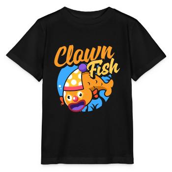 Circus Performer Clown Fish Funny - Stanley/Stella MINI CREATOR Kids’ T-Shirt - black - Front - Mikhail (115cm)