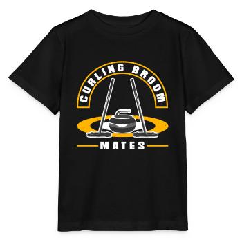 Joueur de curling Curler Curling Broom Mates - T-shirt bio MINI CREATOR Stanley/Stella Enfant - noir - Devant - Mikhail (115cm)