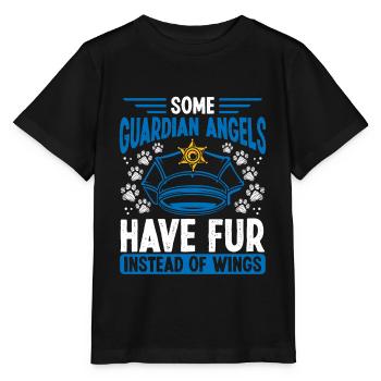 German Shepherd Police Dog Owner Police Animal - Stanley/Stella MINI CREATOR Kids’ T-Shirt - black - Front - Mikhail (115cm)