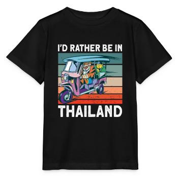 Tricycle Thailand Gift - Stanley/Stella MINI CREATOR Kids’ T-Shirt - black - Front - Mikhail (115cm)