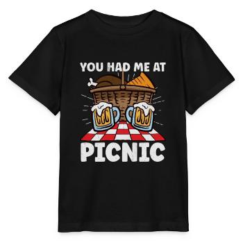 Picnic Lover Pique-Panier de nourriture Date de pique- - T-shirt bio MINI CREATOR Stanley/Stella Enfant - noir - Devant - Mikhail (115cm)