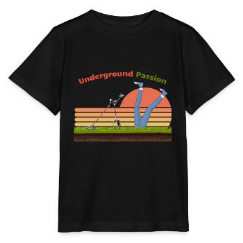 Underground-Leidenschaft für Detektive - Stanley/Stella Kinder T-Shirt MINI CREATOR  - Schwarz - Vorne - Mikhail (115cm)