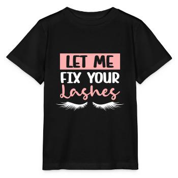 Salon de coiffure Maquilleur de cils Styliste Esthéticienne - T-shirt bio MINI CREATOR Stanley/Stella Enfant - noir - Devant - Mikhail (115cm)
