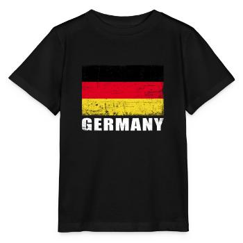 Germany Flag Grunge Germany Flag - Stanley/Stella MINI CREATOR Kids’ T-Shirt - black - Front - Mikhail (115cm)
