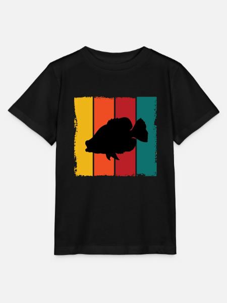 Crappie Fisch Silhouette - Stanley/Stella Kinder T-Shirt MINI CREATOR  - Schwarz