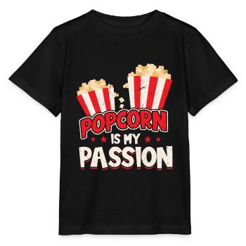 Popcorn Ist Meine Passion - Stanley/Stella Kinder T-Shirt MINI CREATOR  - Schwarz - Vorne - Mikhail (115cm)